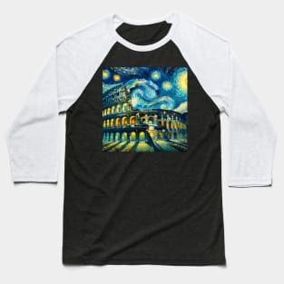 Colosseum Starry Night - Beautiful Iconic Places Baseball T-Shirt